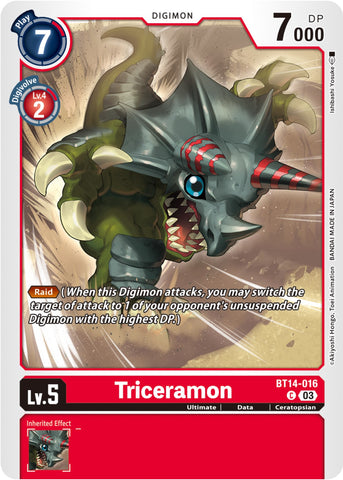 Triceramon [BT14-016] [Blast Ace] - Destination Retro