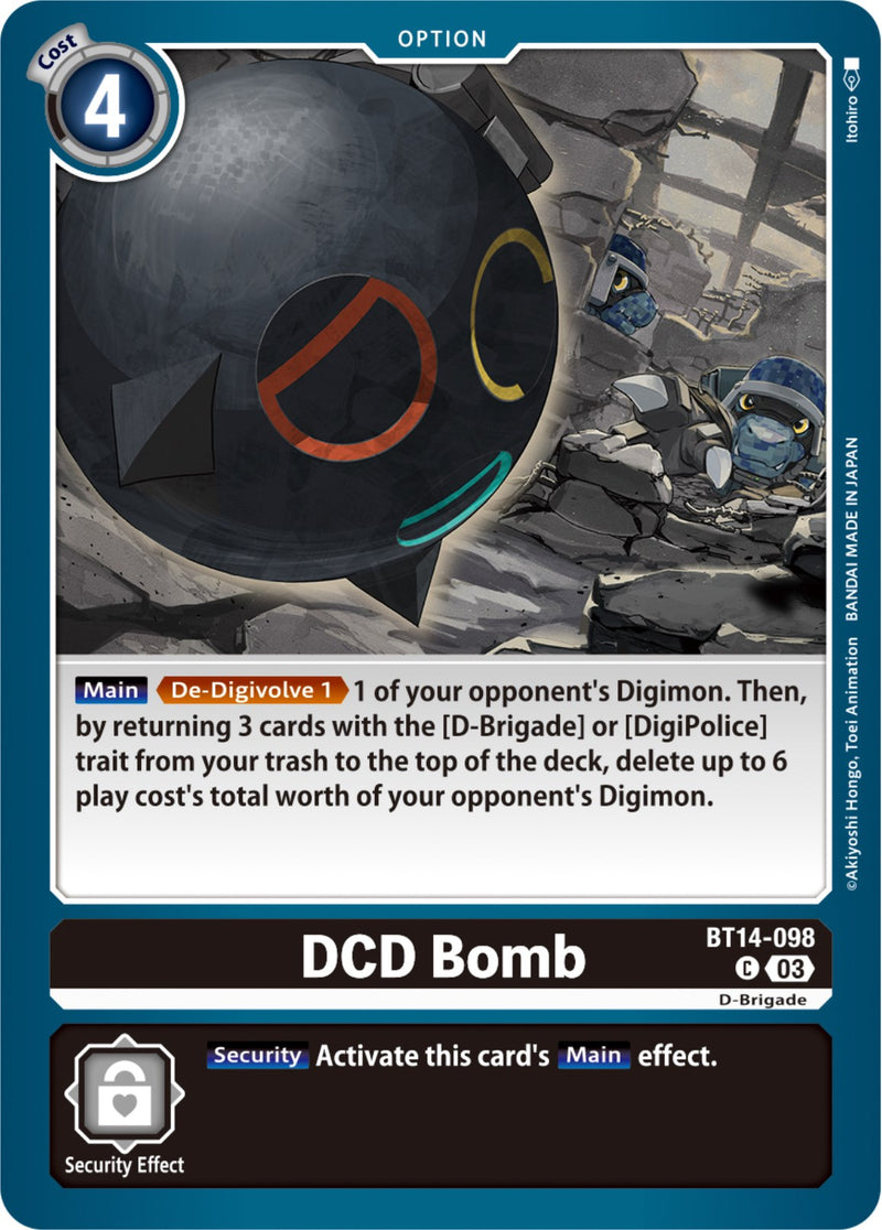 DCD Bomb [BT14-098] [Blast Ace] - Destination Retro