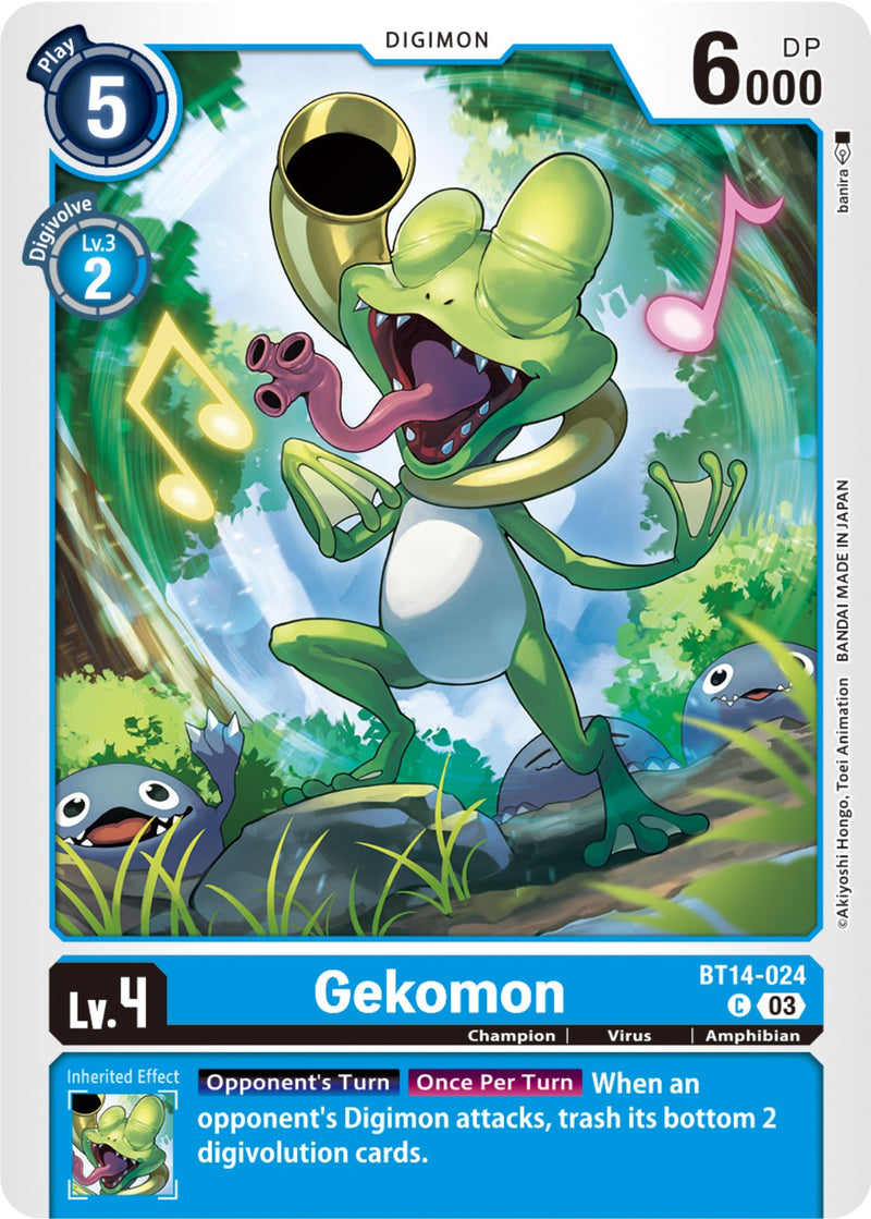 Gekomon [BT14-024] [Blast Ace] - Destination Retro
