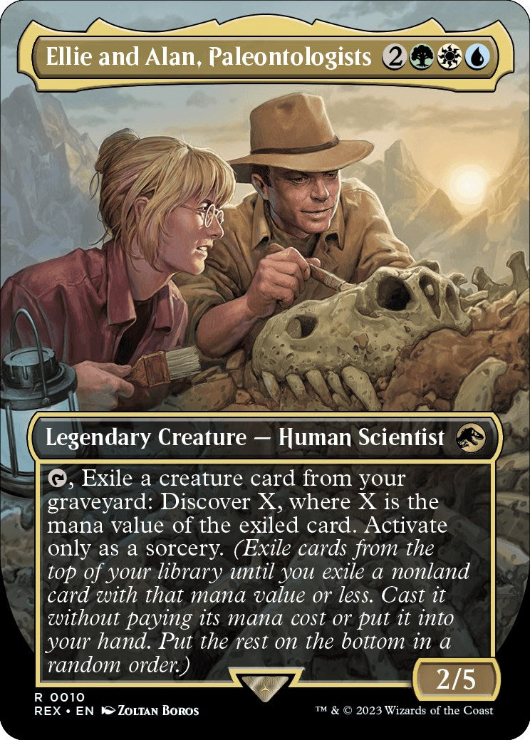 Ellie and Alan, Paleontologists (Borderless) [Jurassic World Collection] - Destination Retro
