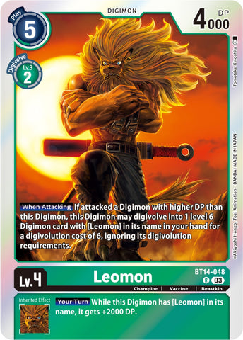 Leomon [BT14-048] [Blast Ace] - Destination Retro