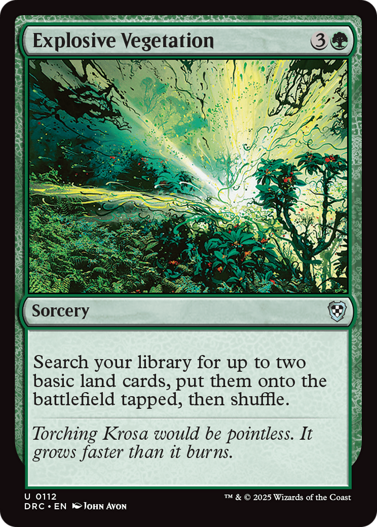 Explosive Vegetation [Aetherdrift Commander] - Destination Retro