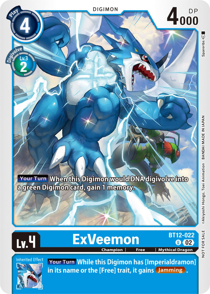 ExVeemon [BT12-022] (NYCC 2023 Demo Deck) [Across Time] - Destination Retro