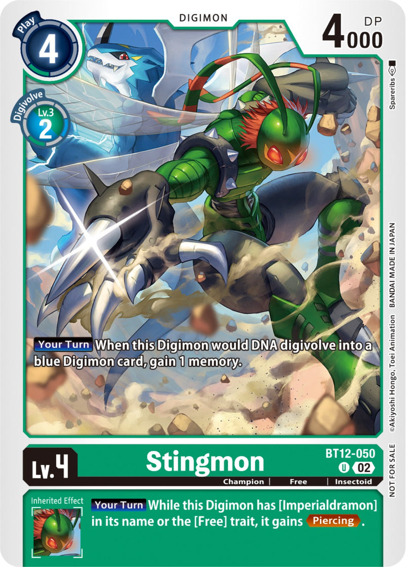 Stingmon [BT12-050] (NYCC 2023 Demo Deck) [Across Time] - Destination Retro