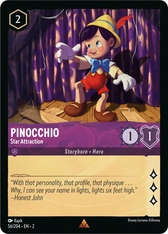 Pinocchio - Star Attraction (56/204) [Rise of the Floodborn] - Destination Retro