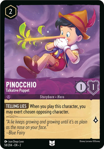 Pinocchio - Talkative Puppet (58/204) [Rise of the Floodborn] - Destination Retro
