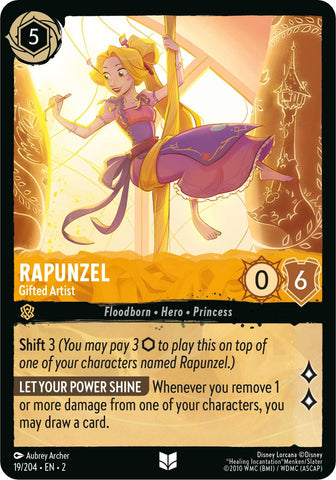 Rapunzel - Gifted Artist (19/204) [Rise of the Floodborn] - Destination Retro