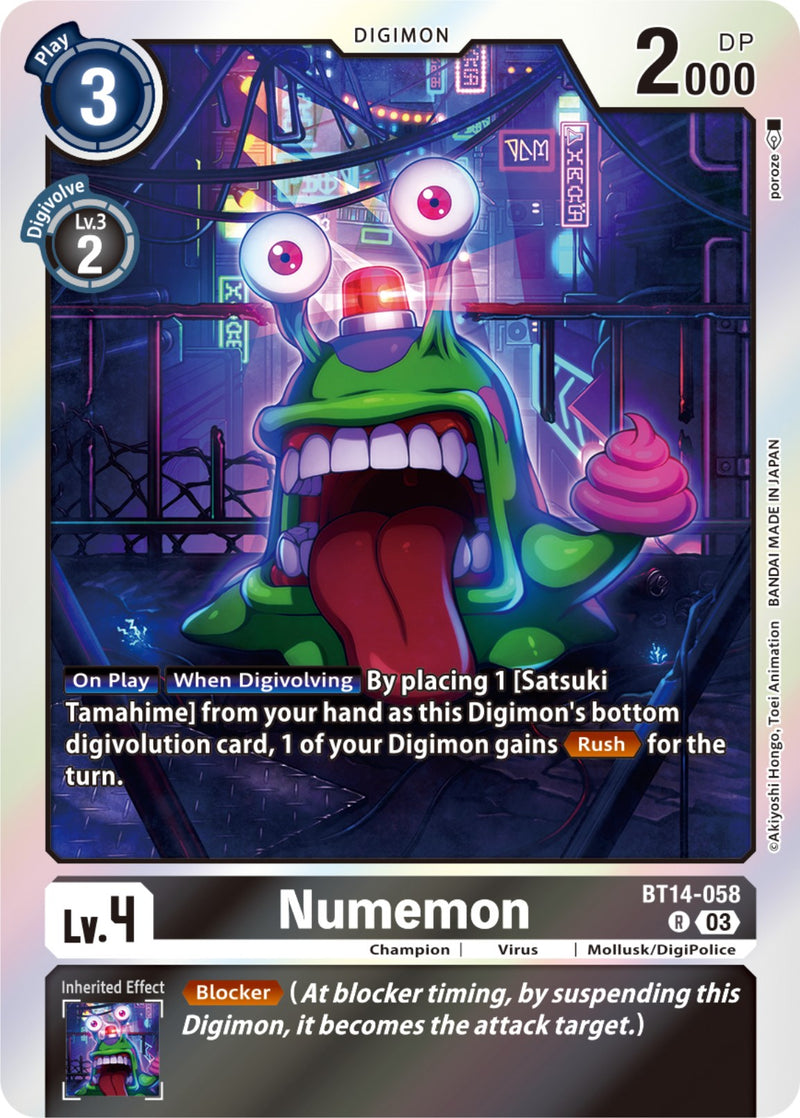 Numemon [BT14-058] [Blast Ace] - Destination Retro