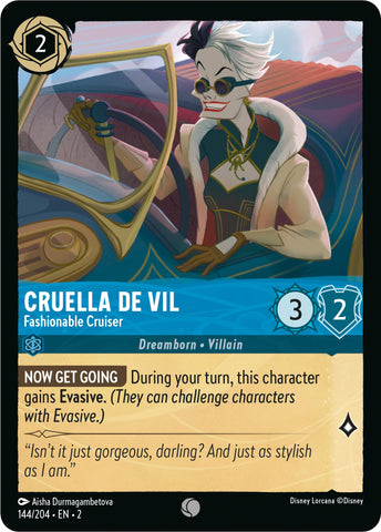 Cruella De Vil - Fashionable Cruiser (144/204) [Rise of the Floodborn] - Destination Retro