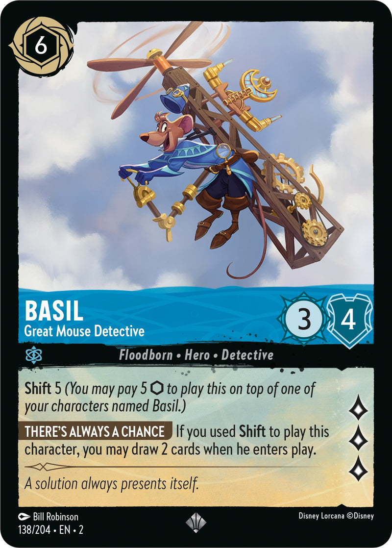 Basil - Great Mouse Detective (138/204) [Rise of the Floodborn] - Destination Retro