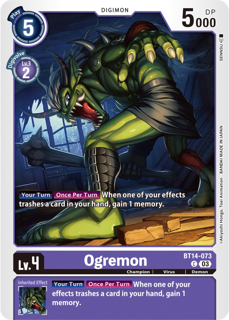 Ogremon [BT14-073] [Blast Ace] - Destination Retro