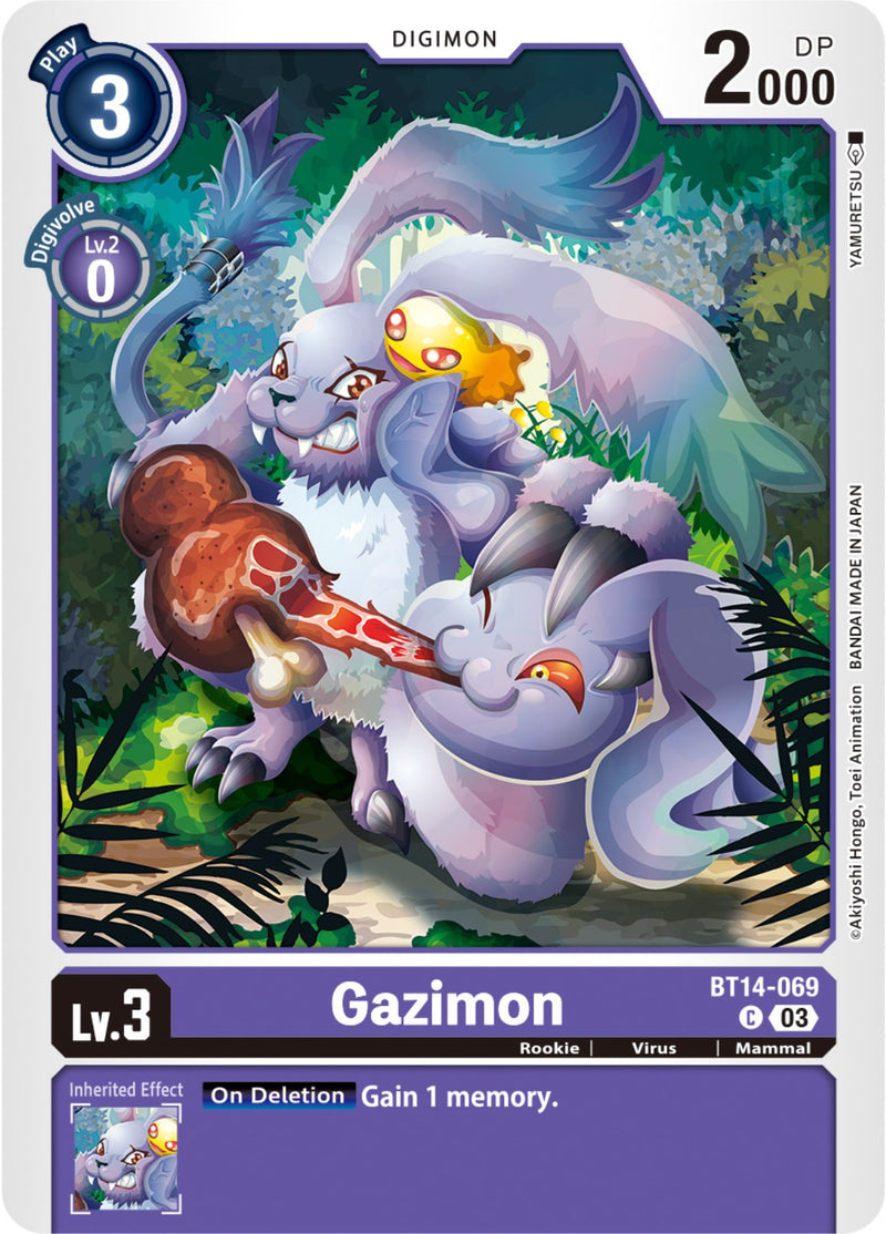 Gazimon [BT14-069] [Blast Ace] - Destination Retro