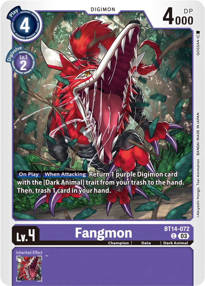 Fangmon [BT14-072] [Blast Ace] - Destination Retro