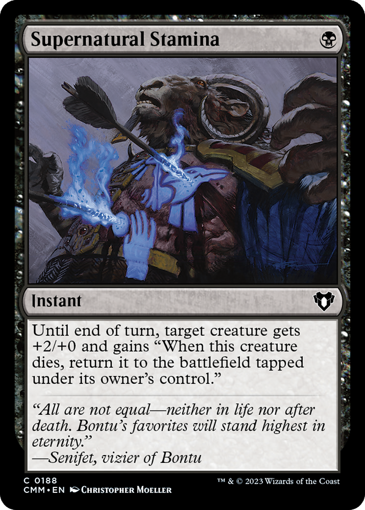 Supernatural Stamina [Commander Masters] - Destination Retro