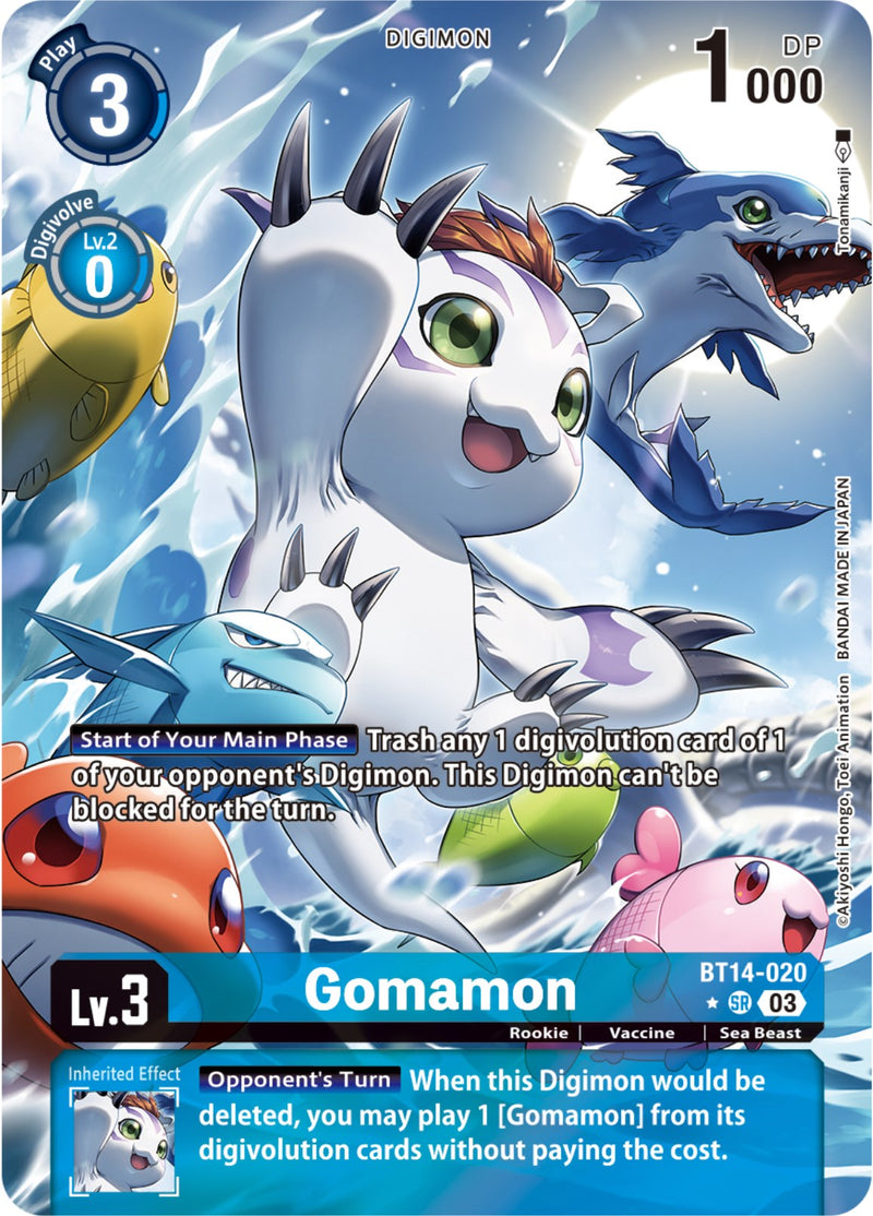 Gomamon [BT14-020] (Alternate Art) [Blast Ace] - Destination Retro