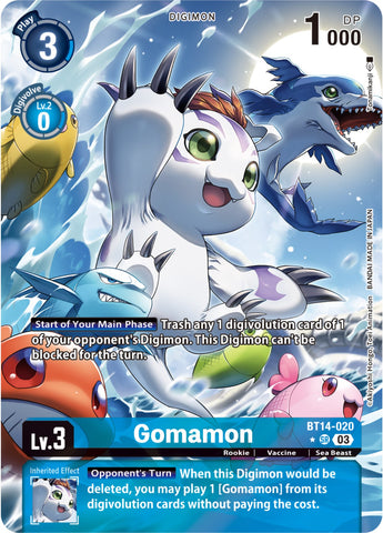 Gomamon [BT14-020] (Alternate Art) [Blast Ace] - Destination Retro