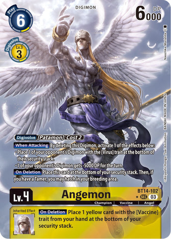 Angemon [BT14-102] (Alternate Art) [Blast Ace] - Destination Retro