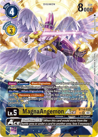 MagnaAngemon Ace [BT14-037] (Alternate Art) [Blast Ace] - Destination Retro
