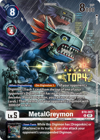MetalGreymon [BT8-067] (Digimon 3-On-3 November 2023 Top 4) [New Awakening] - Destination Retro