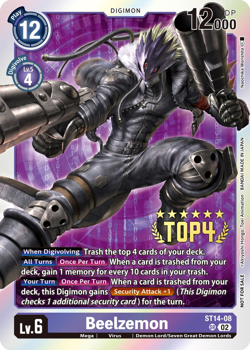 Beelzemon [ST14-08] (Digimon 3-On-3 November 2023 Top 4) [Starter Deck: Beelzemon Advanced Deck Set] - Destination Retro
