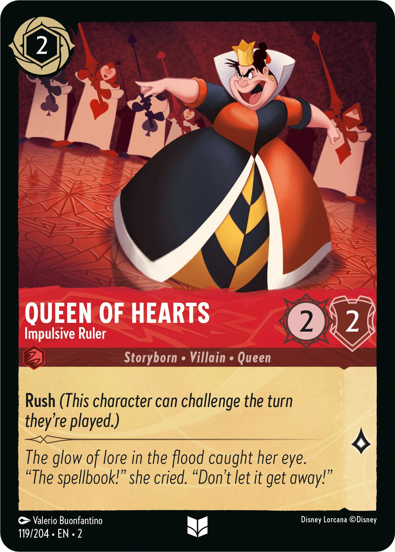 Queen of Hearts - Impulsive Ruler (119/204) [Rise of the Floodborn] - Destination Retro