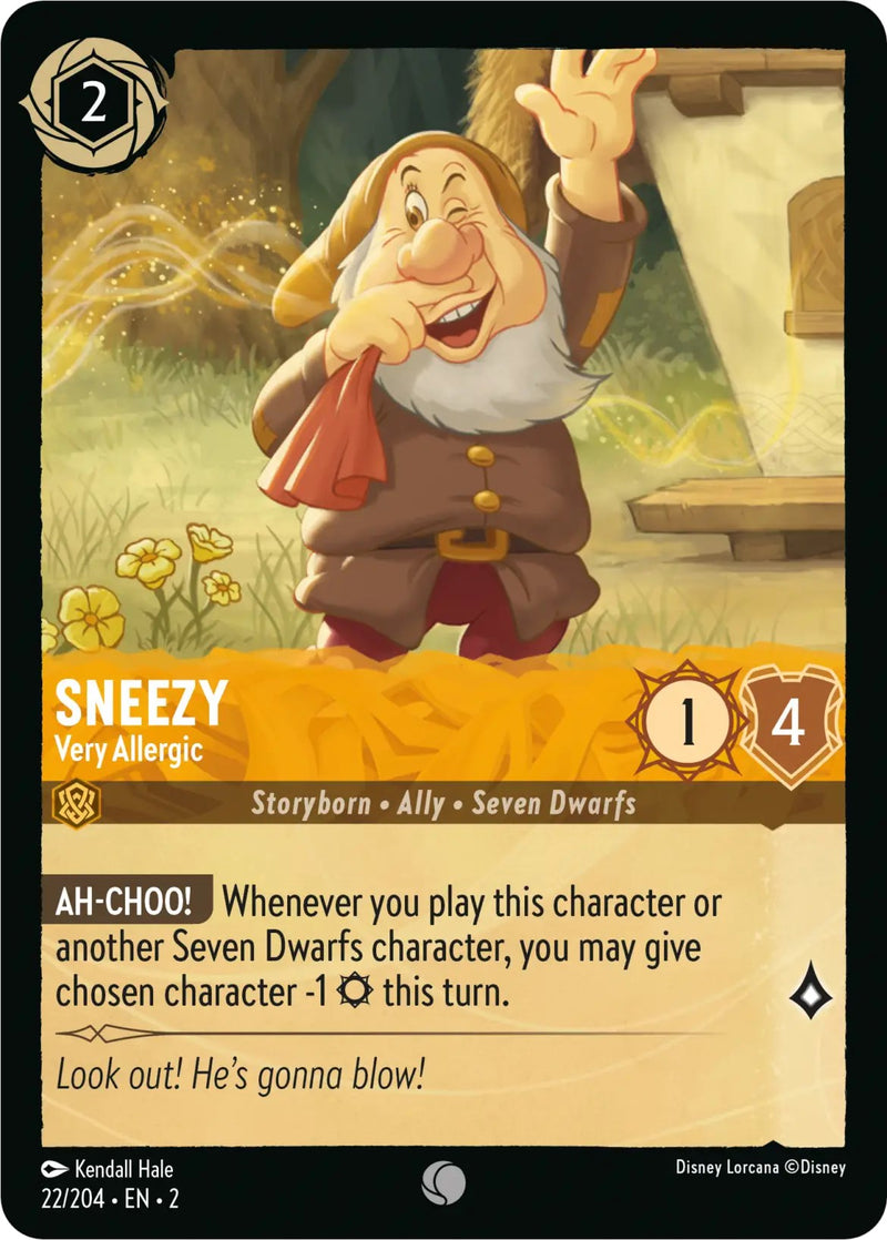 Sneezy - Very Allergic (22/204) [Rise of the Floodborn] - Destination Retro