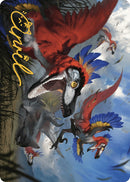 Wrathful Raptors Art Card (Gold-Stamped Signature) [The Lost Caverns of Ixalan Art Series] - Destination Retro