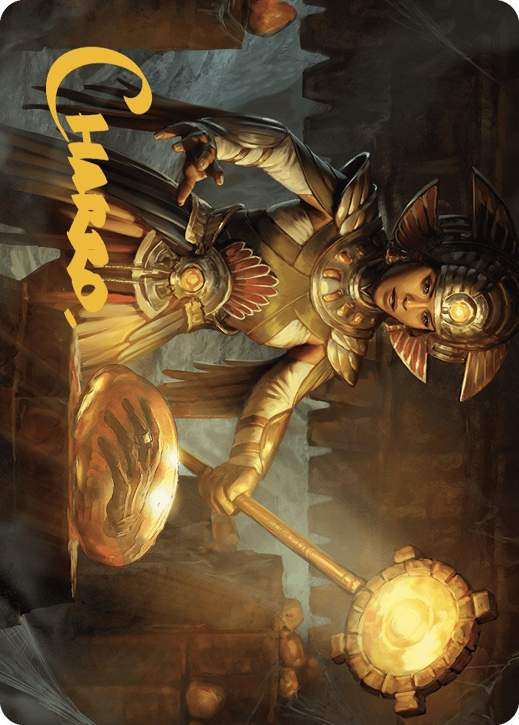 Curator of Sun's Creation Art Card (Gold-Stamped Signature) [The Lost Caverns of Ixalan Art Series] - Destination Retro