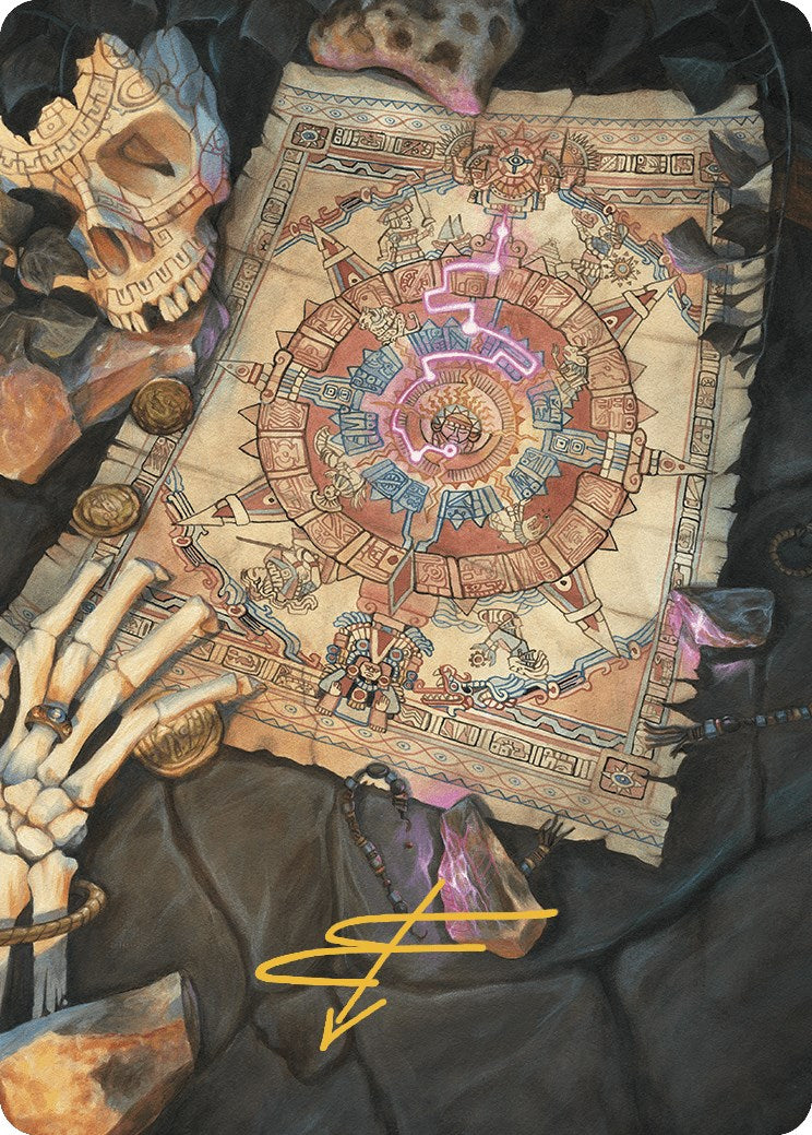 Map Token Art Card (Gold-Stamped Signature) [The Lost Caverns of Ixalan Art Series] - Destination Retro