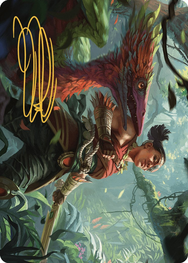 Wayta, Trainer Prodigy Art Card (Gold-Stamped Signature) [The Lost Caverns of Ixalan Art Series] - Destination Retro