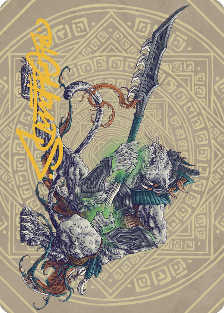 Kutzil, Malamet Exemplar Art Card (Gold-Stamped Signature) [The Lost Caverns of Ixalan Art Series] - Destination Retro