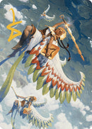 Resplendent Angel Art Card (5/81) (Gold-Stamped Signature) [The Lost Caverns of Ixalan Art Series] - Destination Retro