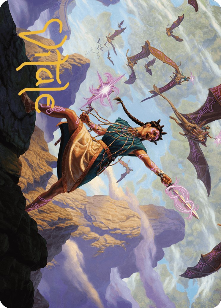 Warden of the Inner Sky Art Card (Gold-Stamped Signature) [The Lost Caverns of Ixalan Art Series] - Destination Retro