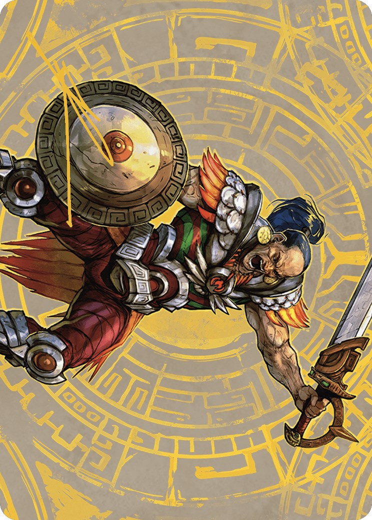 Inti, Seneschal of the Sun Art Card (Gold-Stamped Signature) [The Lost Caverns of Ixalan Art Series] - Destination Retro