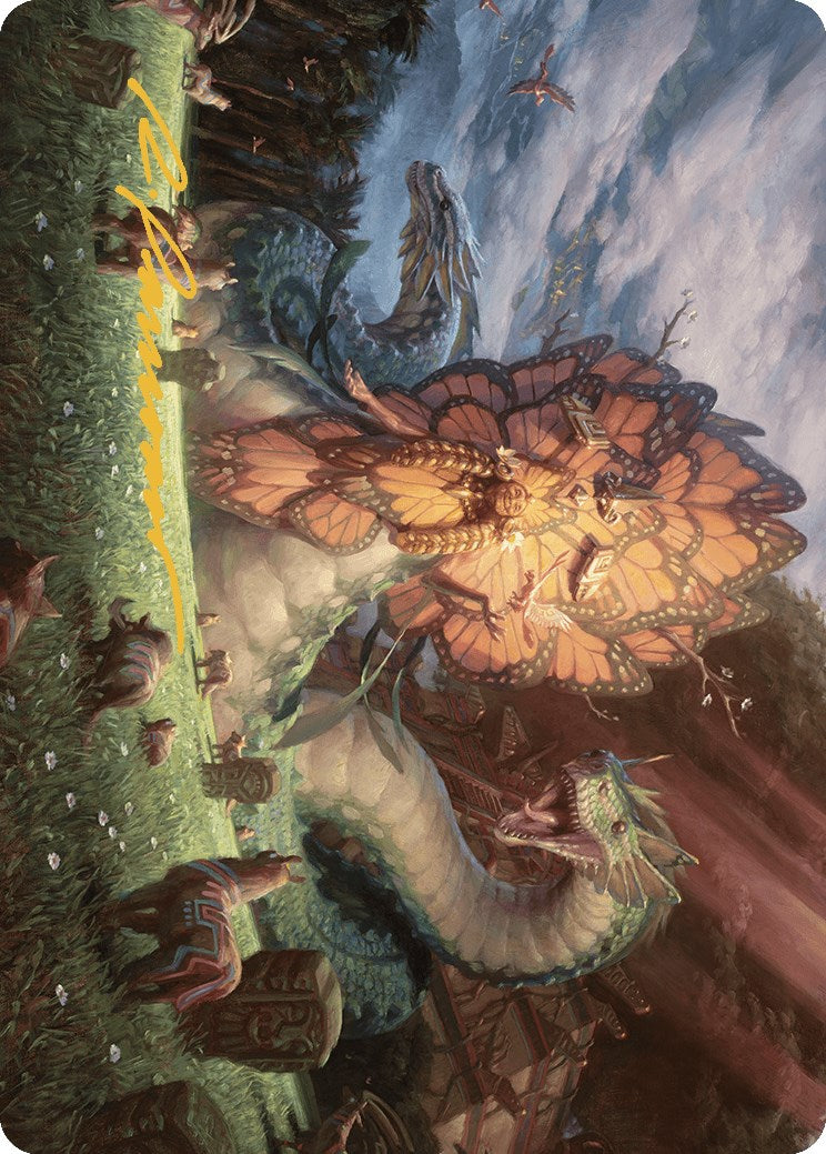 Ojer Kaslem, Deepest Growth Art Card (30/81) (Gold-Stamped Signature) [The Lost Caverns of Ixalan Art Series] - Destination Retro