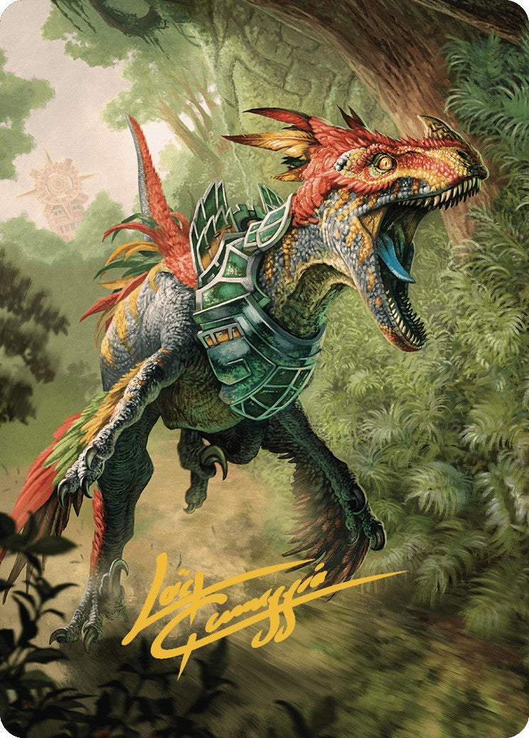 Dinosaur Token Art Card (Gold-Stamped Signature) [The Lost Caverns of Ixalan Art Series] - Destination Retro