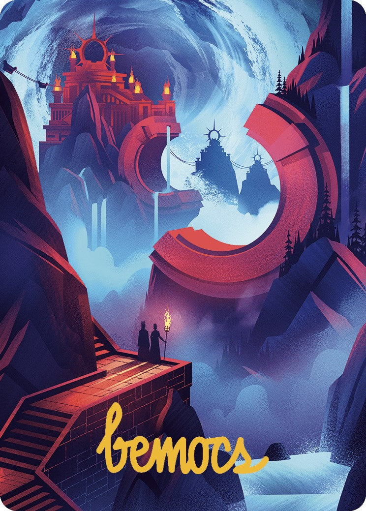 Mountain Art Card (Gold-Stamped Signature) [The Lost Caverns of Ixalan Art Series] - Destination Retro