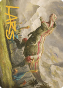 Ghalta, Stampede Tyrant Art Card (Gold-Stamped Signature) [The Lost Caverns of Ixalan Art Series] - Destination Retro