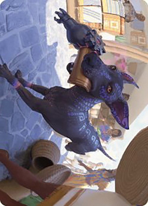 Mischievous Pup Art Card [The Lost Caverns of Ixalan Art Series] - Destination Retro