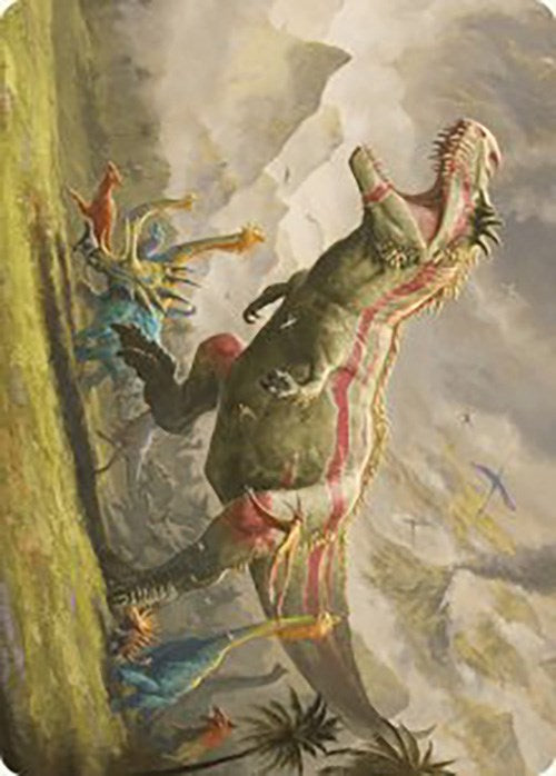 Ghalta, Stampede Tyrant Art Card [The Lost Caverns of Ixalan Art Series] - Destination Retro