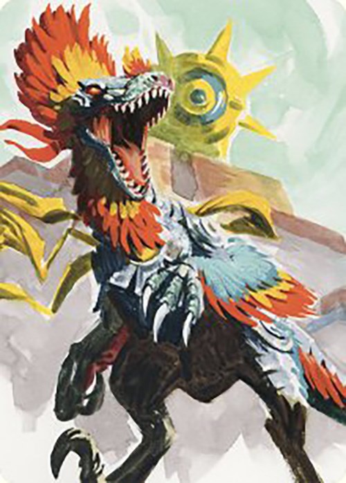 Pantlaza, Sun-Favored Art Card [The Lost Caverns of Ixalan Art Series] - Destination Retro
