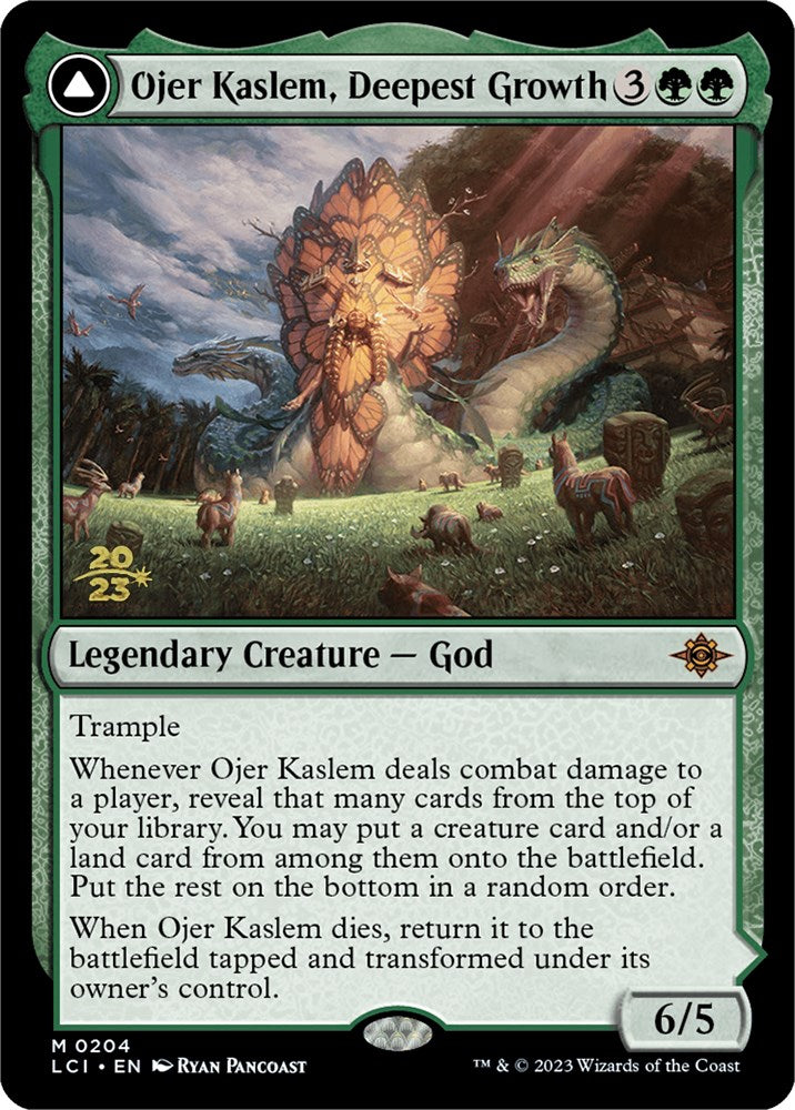 Ojer Kaslem, Deepest Growth // Temple of Cultivation [The Lost Caverns of Ixalan Prerelease Cards] - Destination Retro