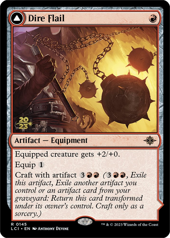 Dire Flail // Dire Blunderbuss [The Lost Caverns of Ixalan Prerelease Cards] - Destination Retro