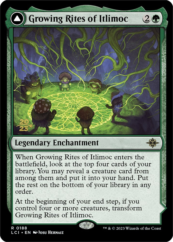 Growing Rites of Itlimoc // Itlimoc, Cradle of the Sun (LCI) [The Lost Caverns of Ixalan Prerelease Cards] - Destination Retro