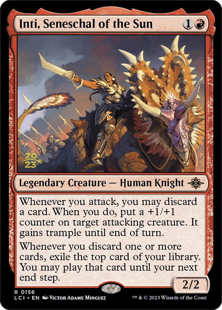 Inti, Seneschal of the Sun [The Lost Caverns of Ixalan Prerelease Cards] - Destination Retro