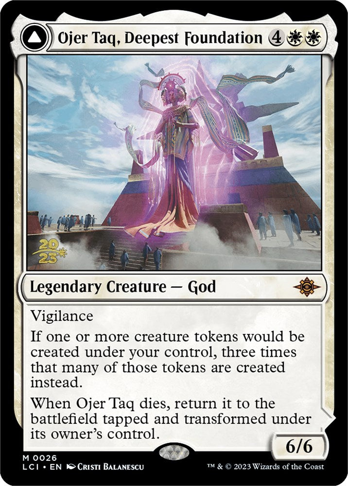 Ojer Taq, Deepest Foundation // Temple of Civilization [The Lost Caverns of Ixalan Prerelease Cards] - Destination Retro