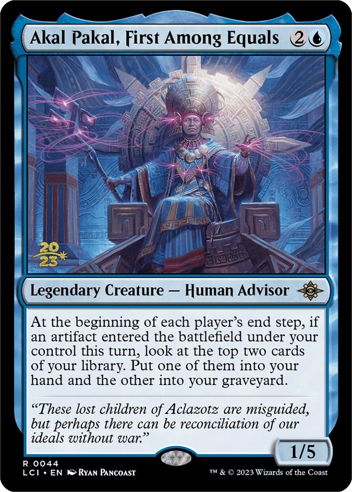 Akal Pakal, First Among Equals [The Lost Caverns of Ixalan Prerelease Cards] - Destination Retro