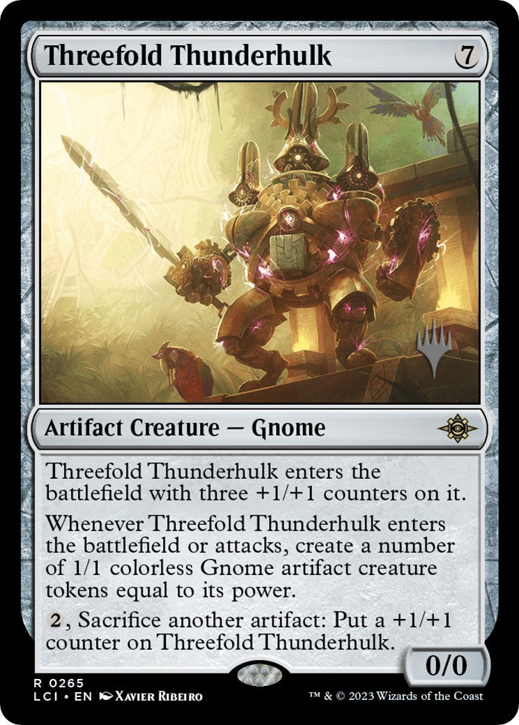 Threefold Thunderhulk (Promo Pack) [The Lost Caverns of Ixalan Promos] - Destination Retro