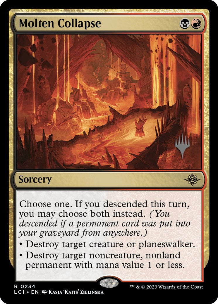 Molten Collapse (Promo Pack) [The Lost Caverns of Ixalan Promos] - Destination Retro