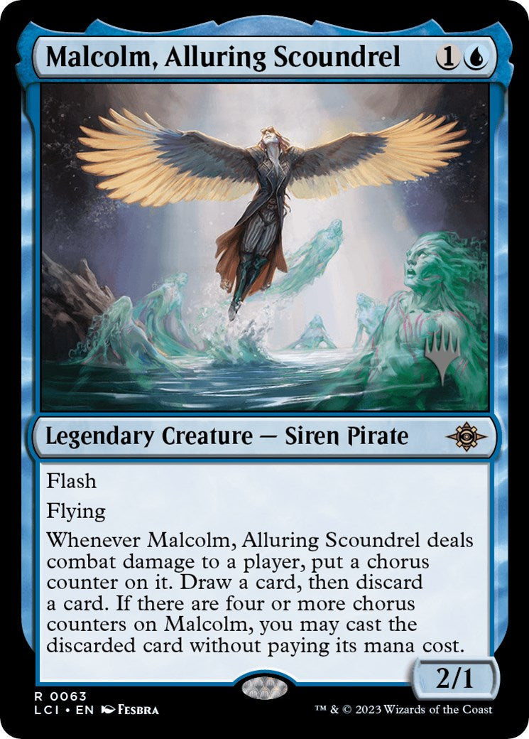 Malcolm, Alluring Scoundrel (Promo Pack) [The Lost Caverns of Ixalan Promos] - Destination Retro